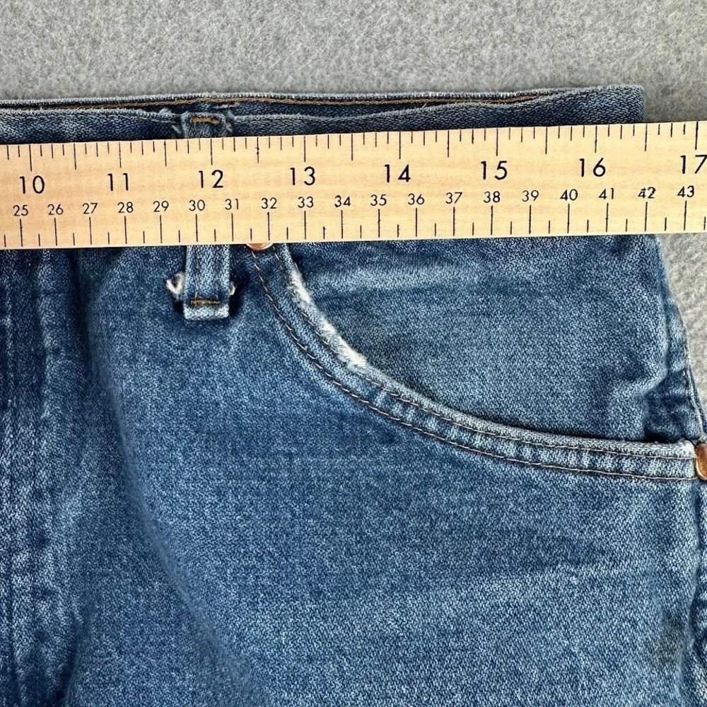 Wrangler Jeans‎ Mens Blue Denim Straight Leg Classic Fit 38x32 Western Rodeo Cow